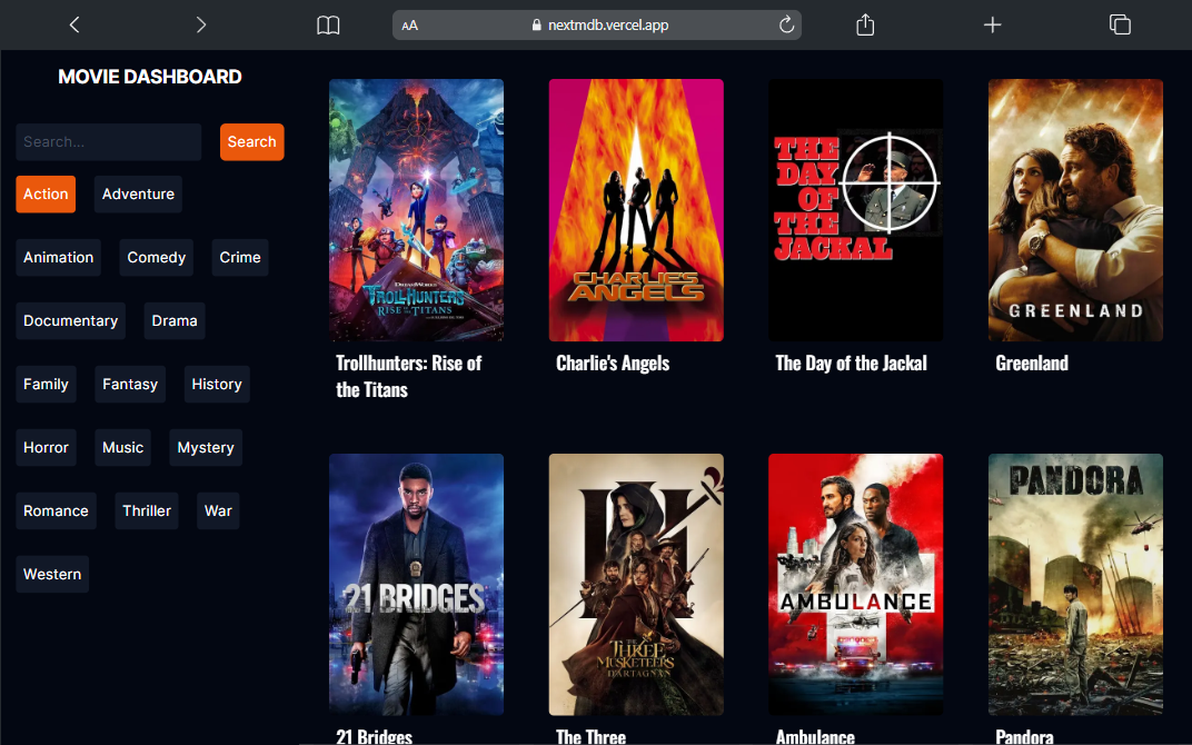 Movie Dashboard