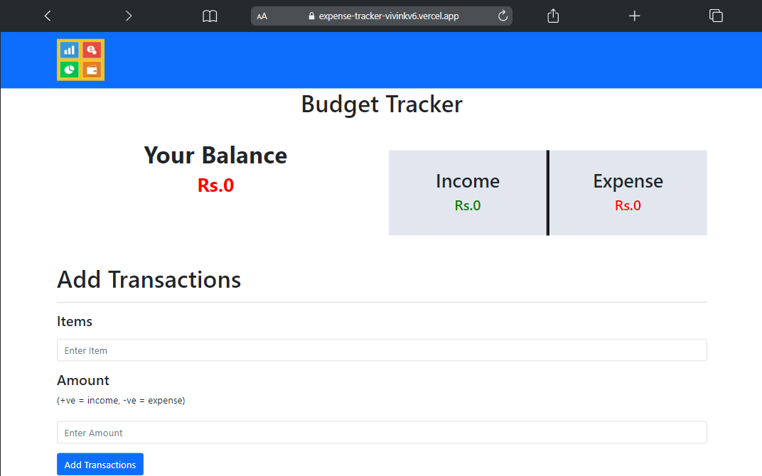 Budget Tracker